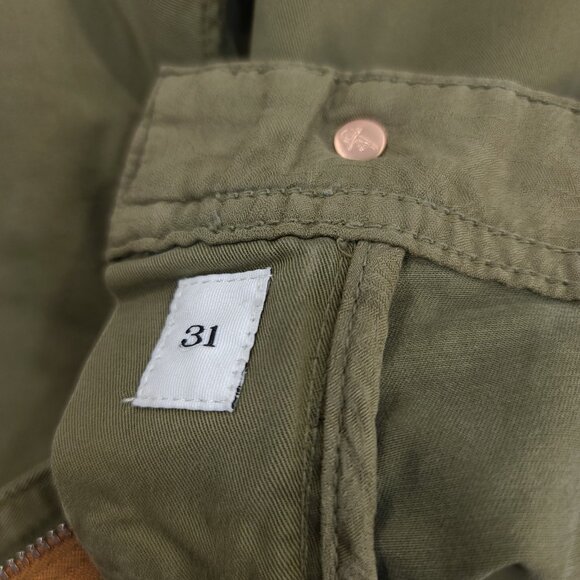 Robert Graham Pants Mens 31 Green Cotton Tencil Flat Front Casual Chino - Picture 9 of 9